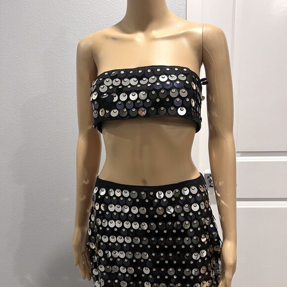 Lovers + Friends Black Sequin Maxi Dress - Picture 4 of 16